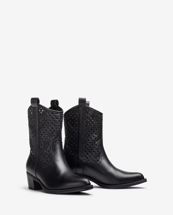 Unisa Botín Cowboy Con Picados