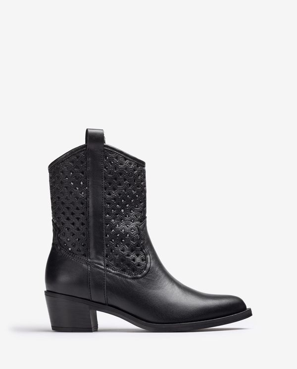 unisa Botín cowboy con picados