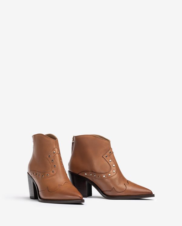 Unisa Botín Cowboy Con Tachuelas
