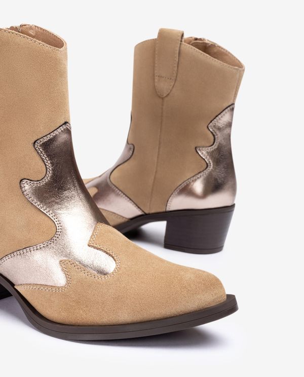 Unisa Botín Cowboy En Contraste