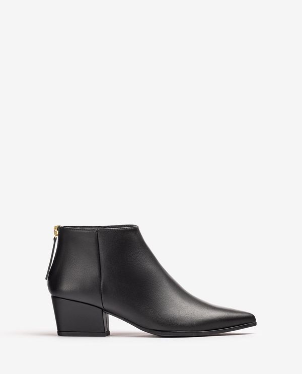 unisa Botín de piel con tacón-cuña