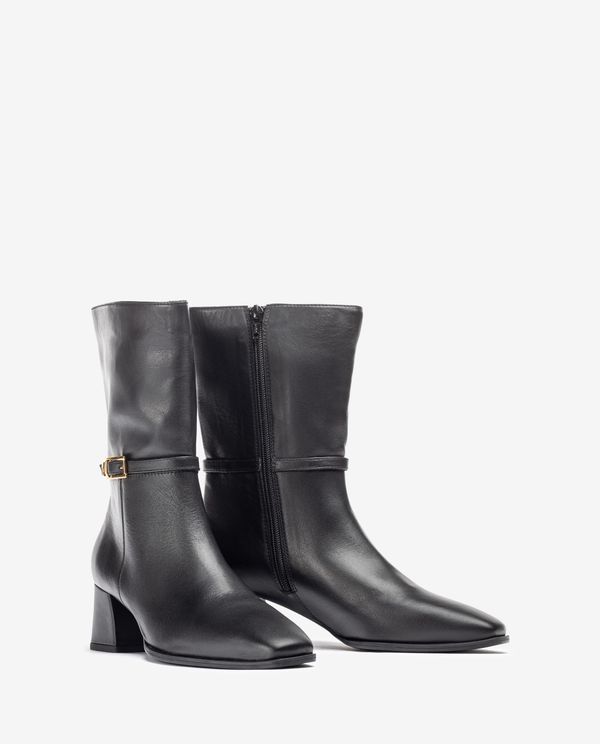 Unisa Botín De Punta Cuadrada Y Adorno