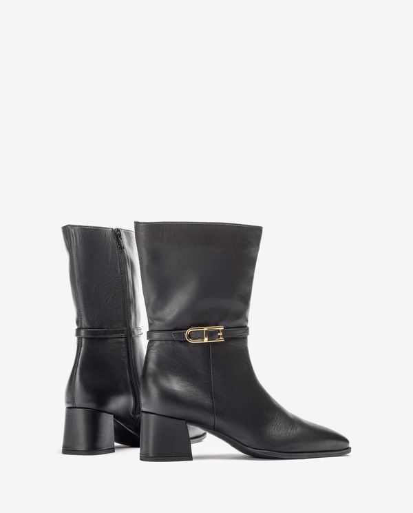 Unisa Botín De Punta Cuadrada Y Adorno