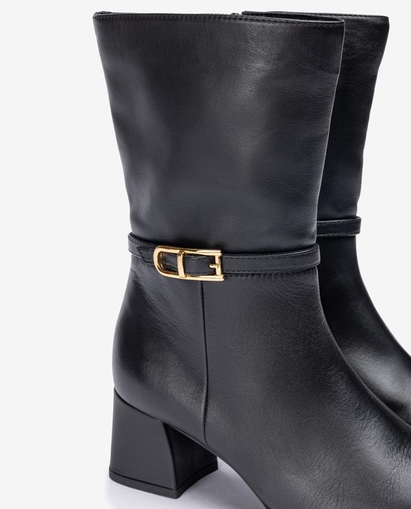 Unisa Botín De Punta Cuadrada Y Adorno