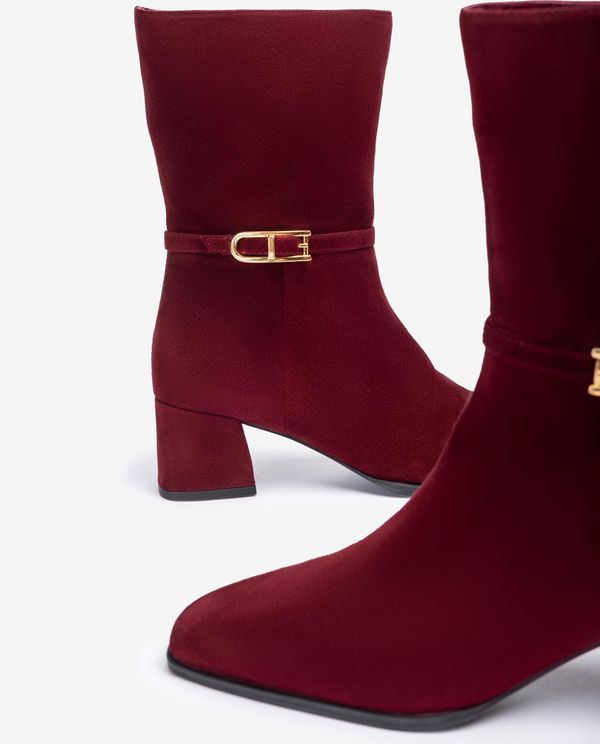 Unisa Botín De Punta Cuadrada Y Adorno