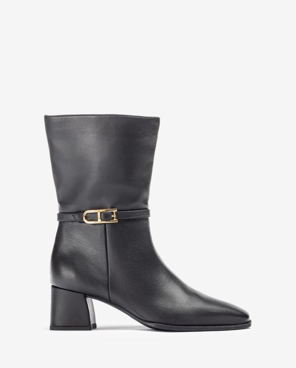 unisa Botín de punta cuadrada y adorno