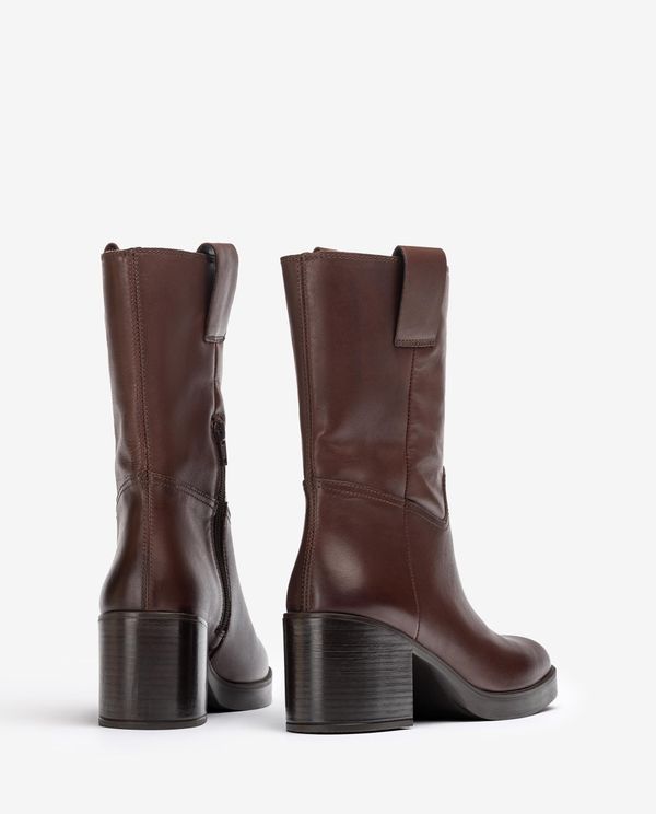 Unisa Botín Liso De Piel