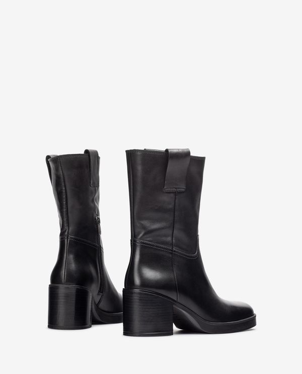 Unisa Botín Liso De Piel