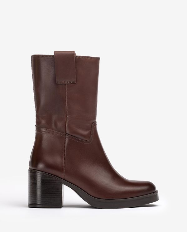 unisa Botín liso de piel