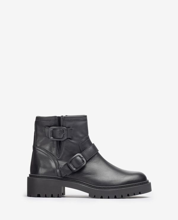 unisa Botín plano con hebillas