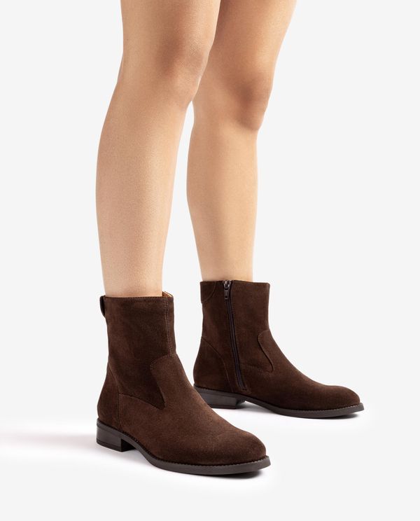 Unisa Botín Plano Y Cremallera Trasera