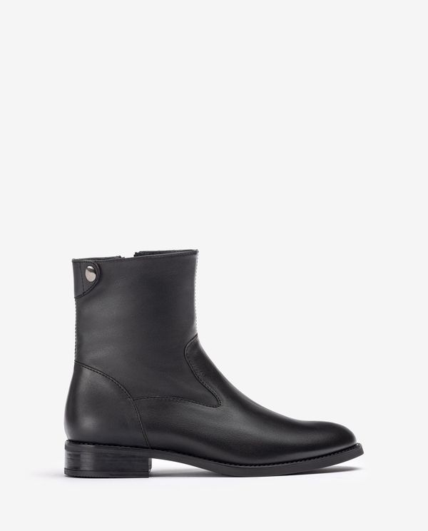 unisa Botín plano y cremallera trasera