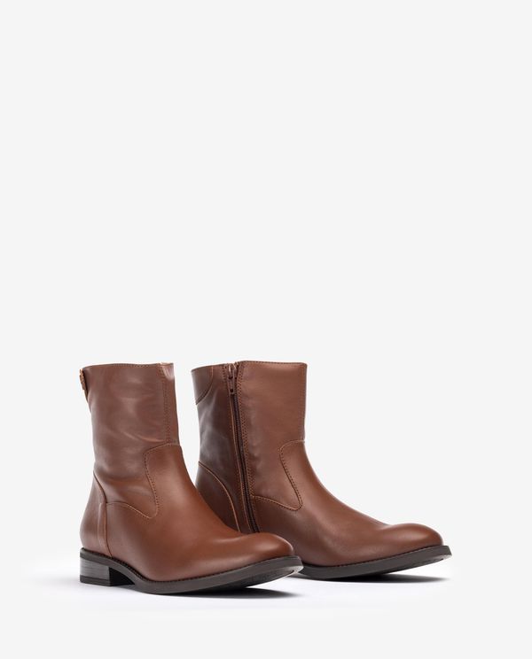 Unisa Botín Plano Y Cremallera Trasera