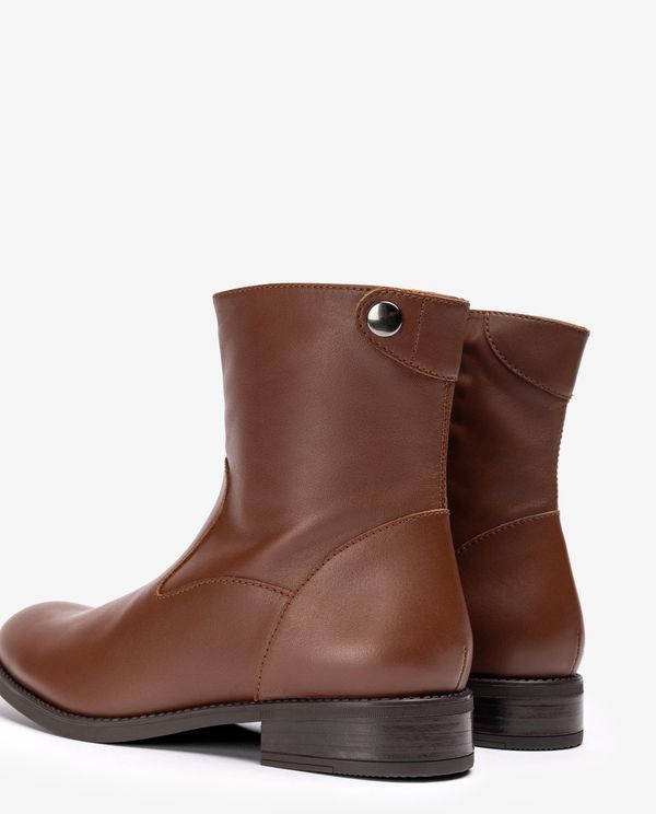 Unisa Botín Plano Y Cremallera Trasera