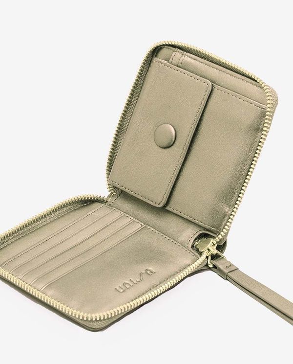 Unisa Cartera Piel Con Cremallera