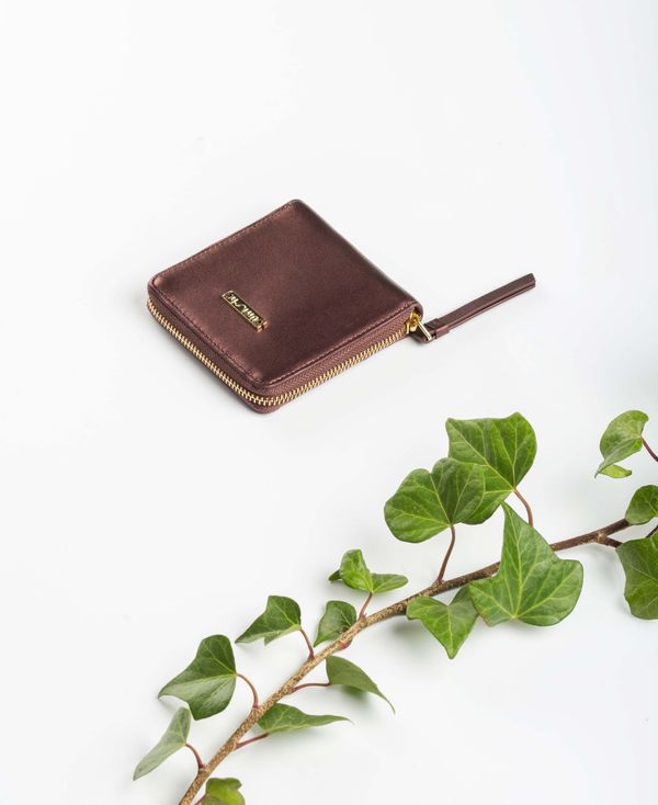 Unisa Cartera Piel Con Cremallera