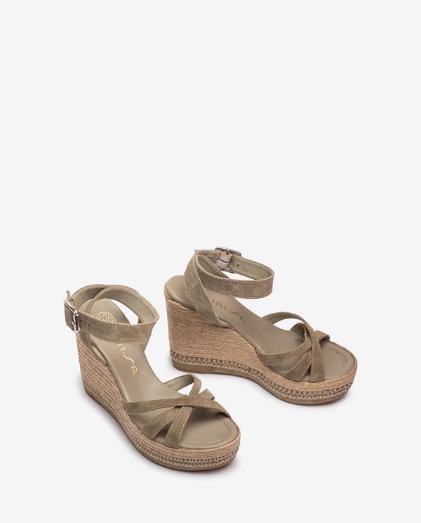 Unisa Cuña Alta Con Tiras Cruzadas