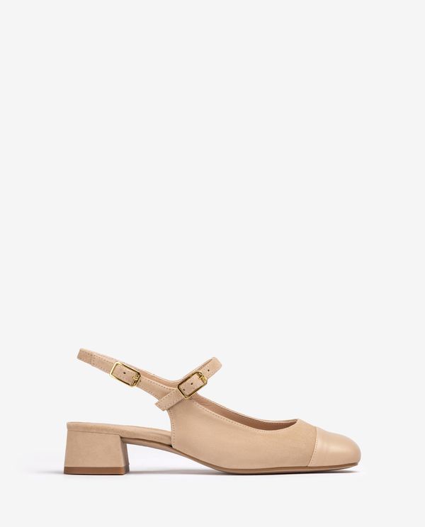 unisa Merceditas de punta cuadrada destalonada