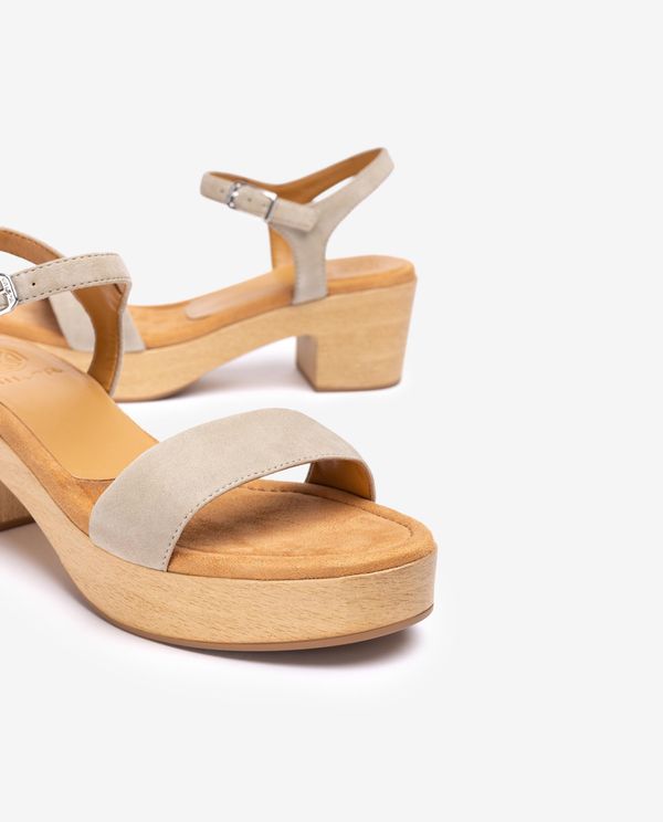 Unisa Sandalia Bloque Efecto Madera