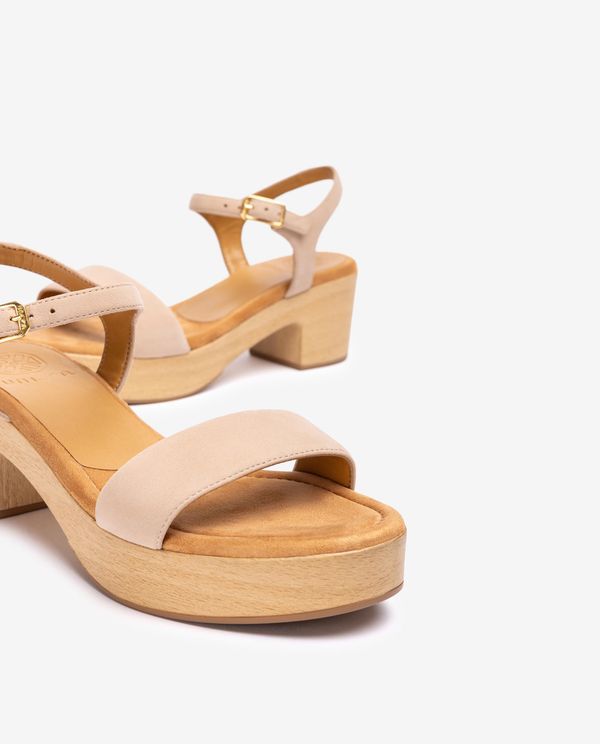 Unisa Sandalia Bloque Efecto Madera