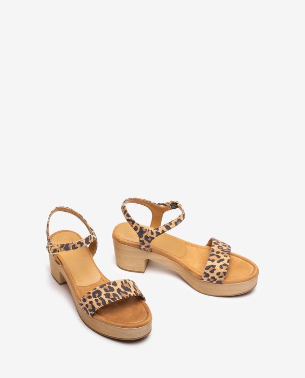 Unisa Sandalia Bloque Efecto Madera