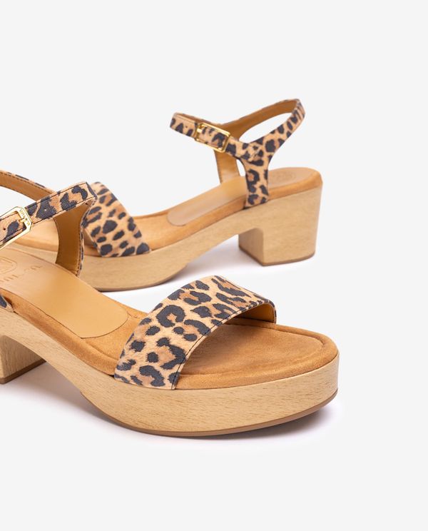 Unisa Sandalia Bloque Efecto Madera