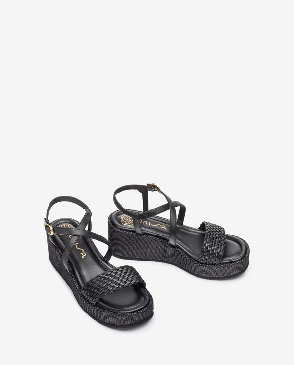 Unisa Sandalia De Piel Con Bloque