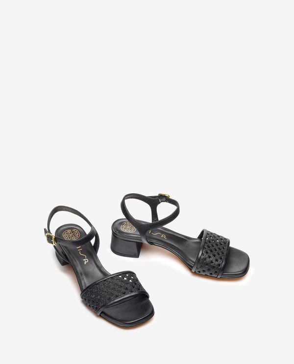 Unisa Sandalia De Piel Con Picados