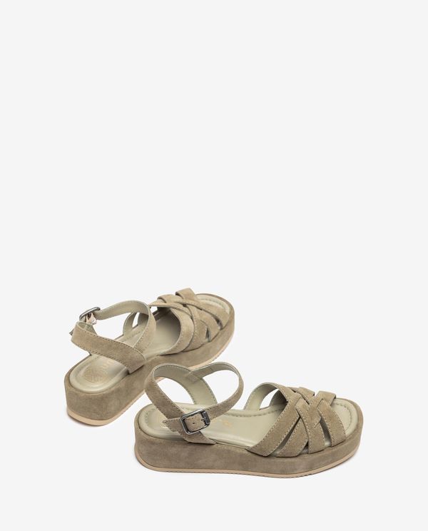 Unisa Sandalia De Tiras Anchas Cruzadas Y Hebilla