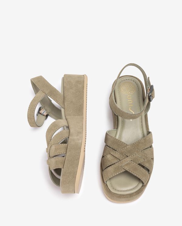 Unisa Sandalia De Tiras Anchas Cruzadas Y Hebilla