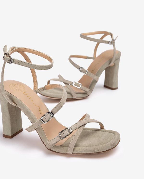 Unisa Sandalia De Tiras Y Tacón Alto