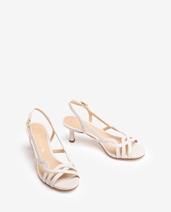 Unisa Sandalia De Vestir En Piel Metalizada