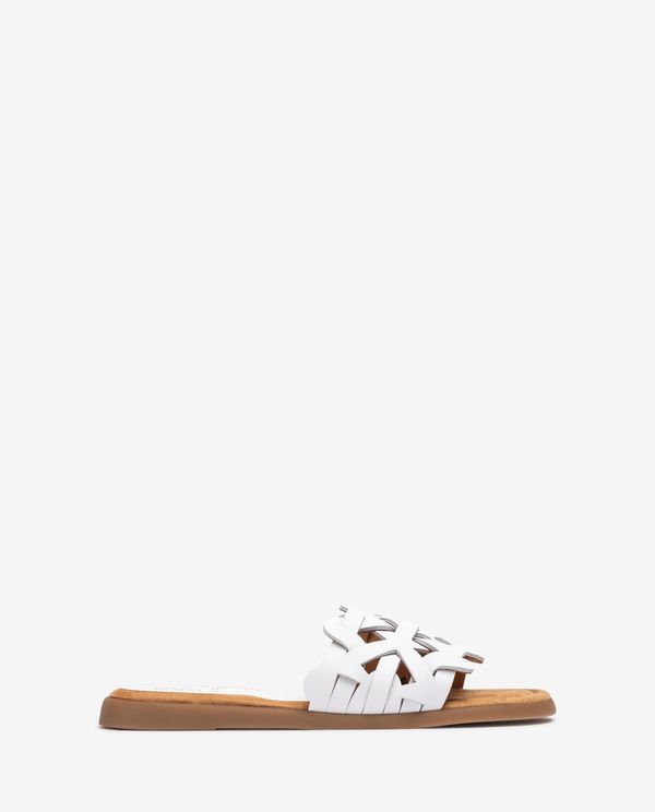 unisa Sandalia plana con pala geométrica