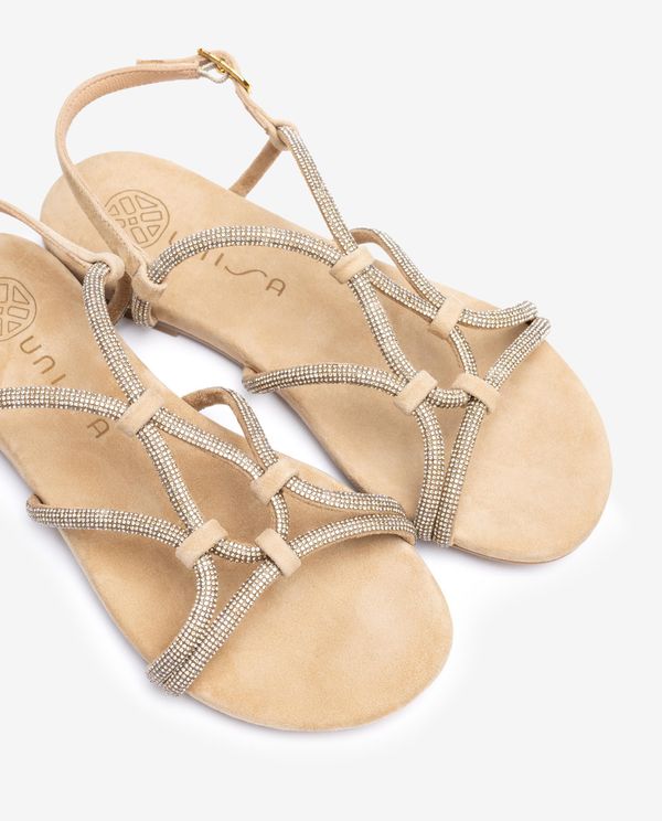 Unisa Sandalia Plana De Ante