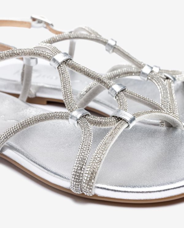 Unisa Sandalia Plana Metalizada