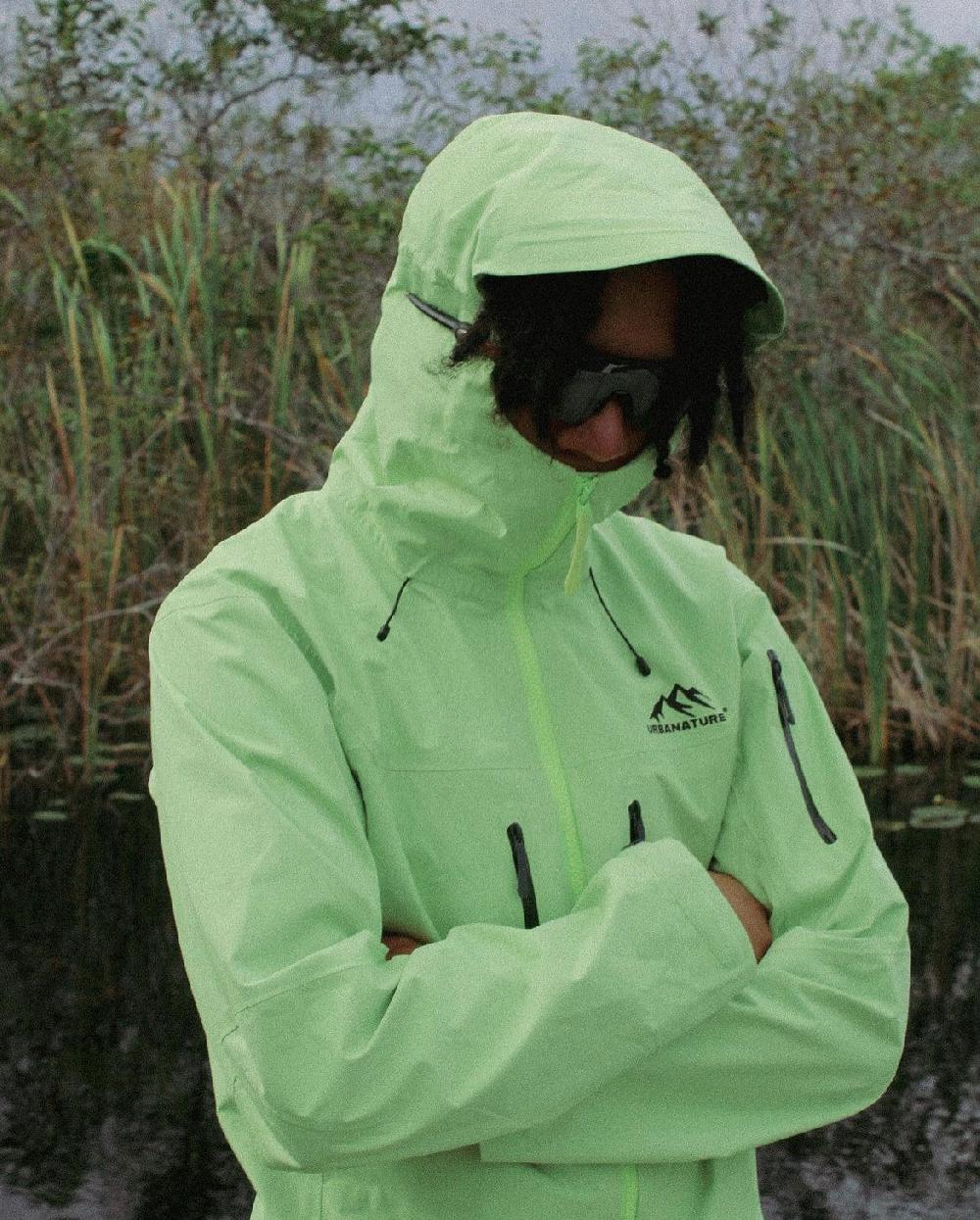 Urbanature Rain Jacket V1- Lime Green