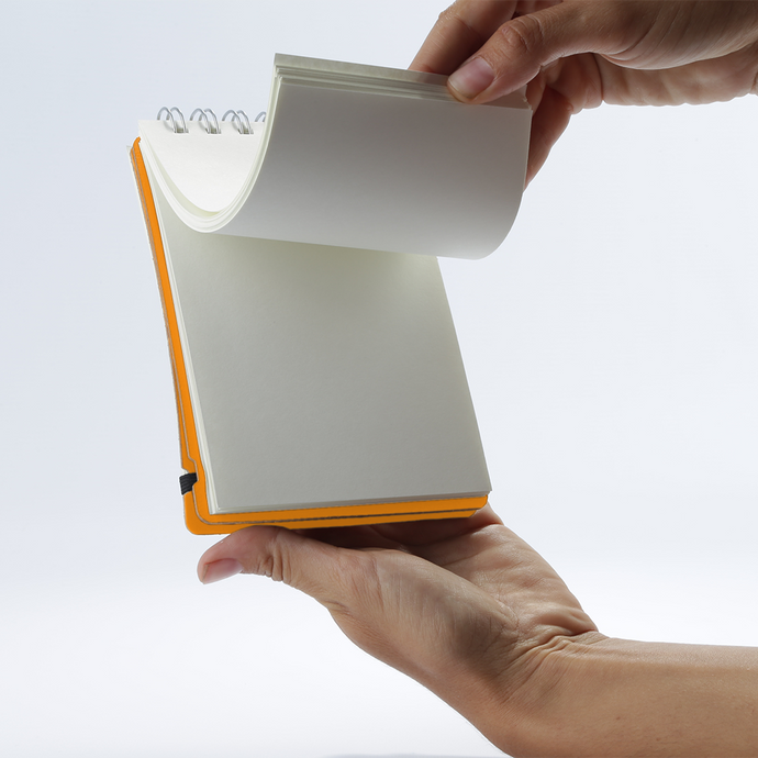 Vacavaliente | Anotador Studio Liso A6 Pumpkin Orange