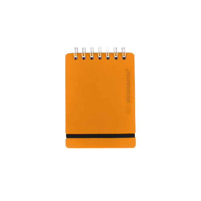 vacavaliente | Anotador Studio Liso A6 Pumpkin Orange