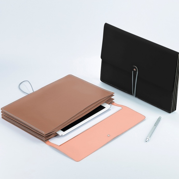 Vacavaliente | Archivador Urban A4 Pink Sand - Nut