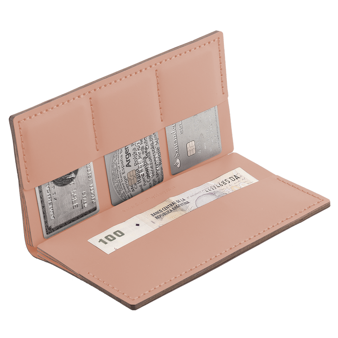 vacavaliente | Billetera Stack S3 Doble Pink Sand