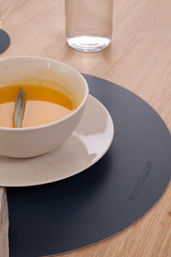 Vacavaliente | Individual Ruca Circular Petrol Blue