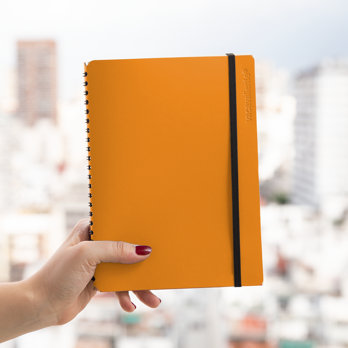 Vacavaliente | Libreta Plein Air Rayado A5 Pumpkin Orange