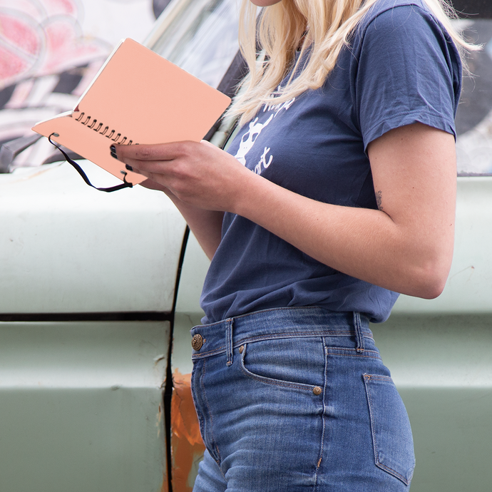 Vacavaliente | Libreta Plein Air Rayado A6 Pink Sand