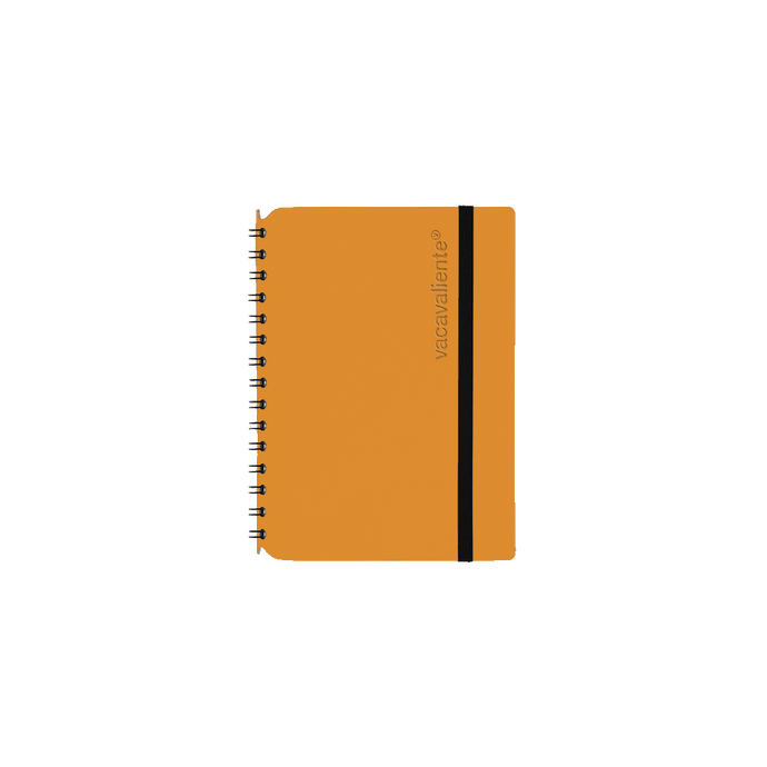 vacavaliente | Libreta Plein Air Rayado A6 Pumpkin Orange