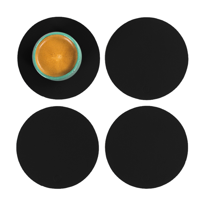Vacavaliente | Posavasos X4 Ruca Circular Black