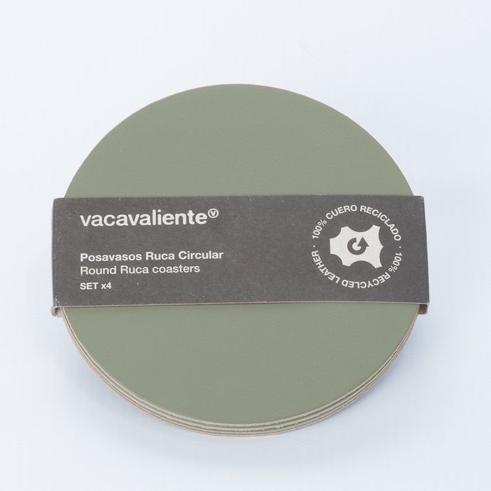 Vacavaliente | Posavasos X4 Ruca Circular Sage Green