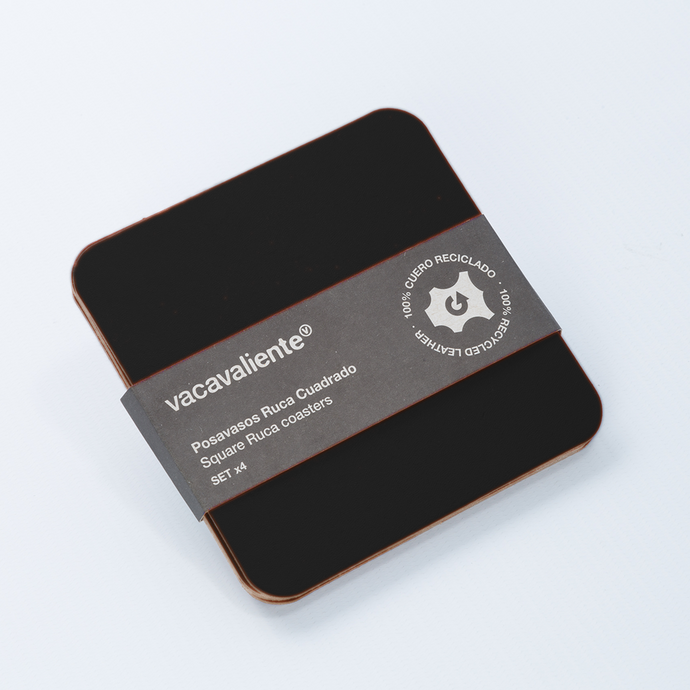 Vacavaliente | Posavasos X4 Ruca Cuadrado Black