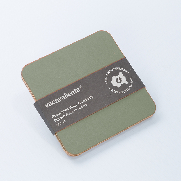 Vacavaliente | Posavasos X4 Ruca Cuadrado Sage Green