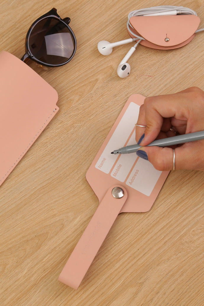 Vacavaliente | Tag De Valija Urban Simple Pink Sand