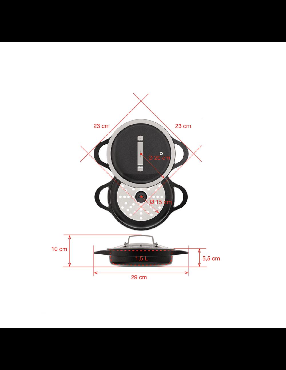 Valira CAZUELA BAJA INDUCCIÓN 20cm